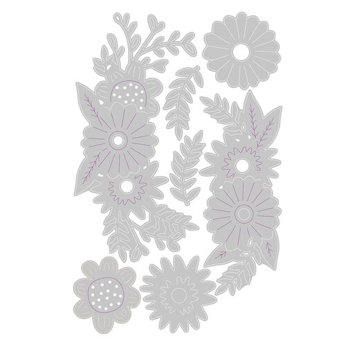 Sizzix - Thinlits Dies - Floral Contours