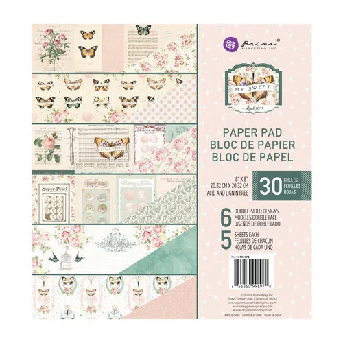 Prima - My Sweet Collection - 8 x 8 Paper Pad