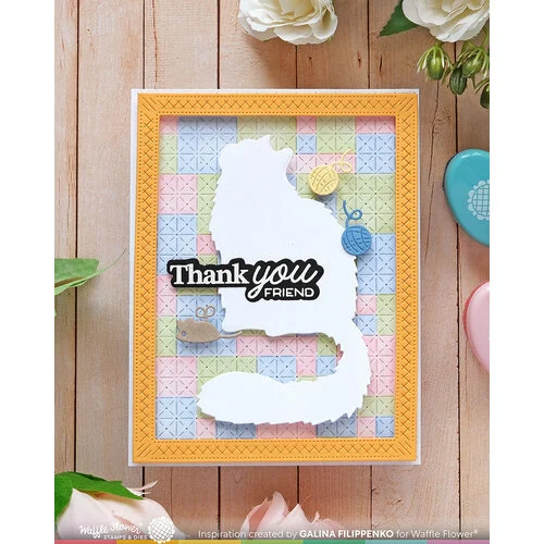 Waffle Flower Crafts - Craft Dies - Cat Silhouette 3 Waffle Flower Crafts - Craft Dies - Cat Silhouette