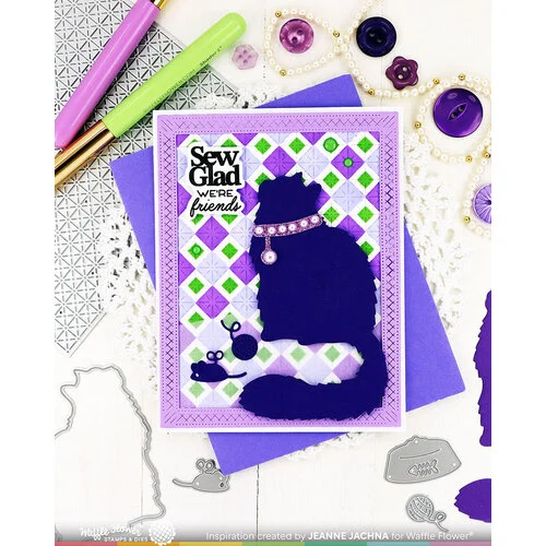 Waffle Flower Crafts - Craft Dies - Cat Silhouette 6 Waffle Flower Crafts - Craft Dies - Cat Silhouette