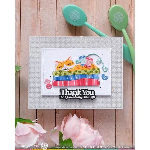 Waffle Flower Crafts - Die-N-Stencil - Fabric Lover 4 Waffle Flower Crafts - Die-N-Stencil - Fabric Lover
