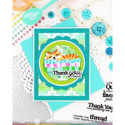 Waffle Flower Crafts - Die-N-Stencil - Fabric Lover 5 Waffle Flower Crafts - Die-N-Stencil - Fabric Lover