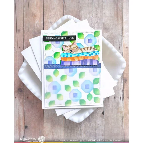 Waffle Flower Crafts - Die-N-Stencil - Fabric Lover 6 Waffle Flower Crafts - Die-N-Stencil - Fabric Lover