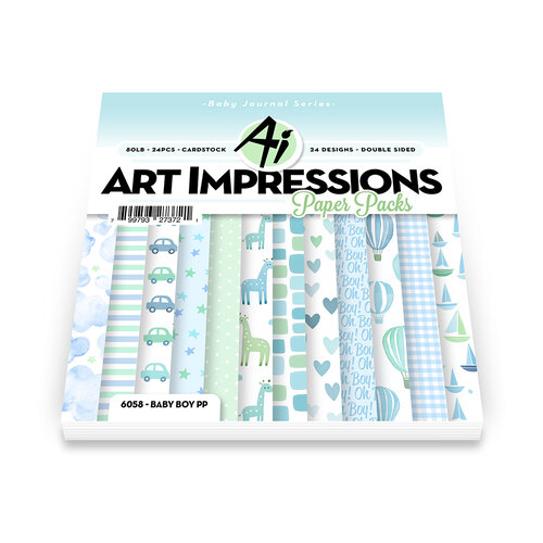 Art Impressions - 6 x 6 Paper Pack - Baby Boy