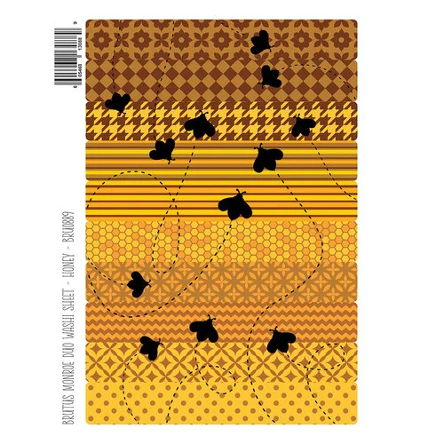 Brutus Monroe - Honey Bee Collection - Washi Sheets - Honey 1 Brutus Monroe - Honey Bee Collection - Washi Sheets - Honey