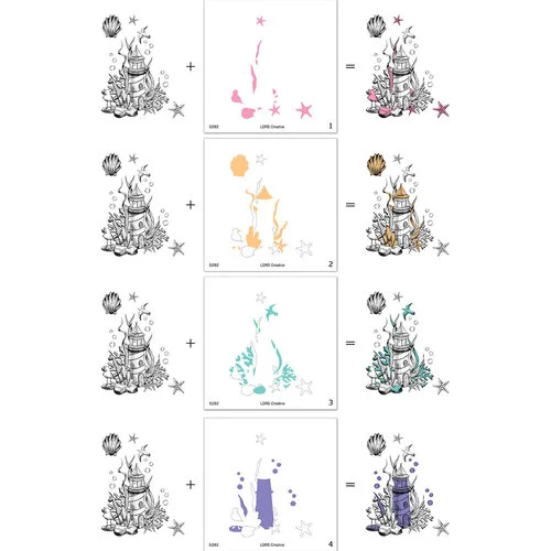LDRS Creative - Beach Days Collection - Layering Stencils - Lighthouse