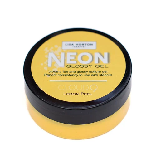 Lisa Horton Crafts - Neon Glossy Gel - Lemon Peel 1 Lisa Horton Crafts - Neon Glossy Gel - Lemon Peel