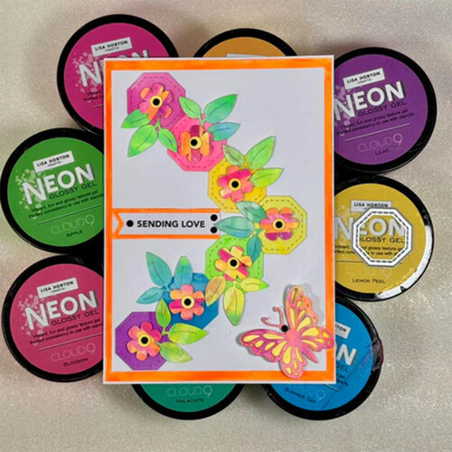 Lisa Horton Crafts - Neon Glossy Gel - Lemon Peel 6 Lisa Horton Crafts - Neon Glossy Gel - Lemon Peel
