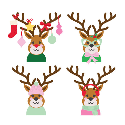 Scrapbook.com - Decorative Die Set - Deer 2 Scrapbook.com - Decorative Die Set - Deer
