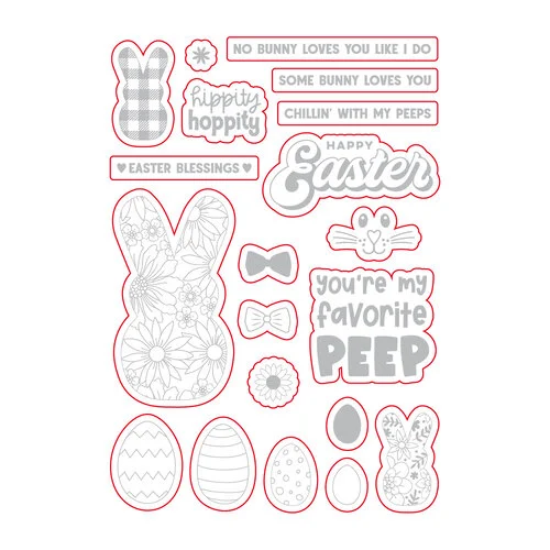 Scrapbook.com - Coordinating Die Set - Hippity Hoppity
