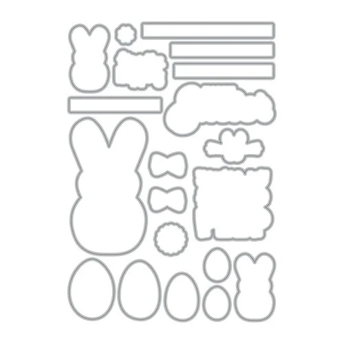 Scrapbook.com - Coordinating Die Set - Hippity Hoppity