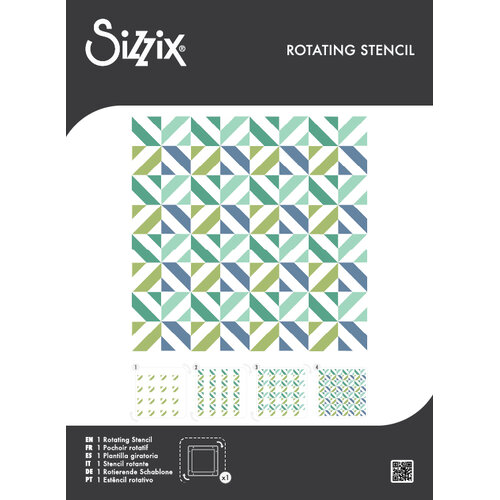 Sizzix - Rotating Stencils - Geo Blocks 1 Sizzix - Rotating Stencils - Geo Blocks