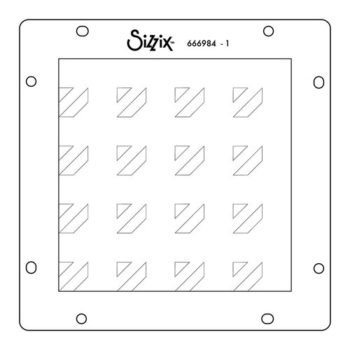 Sizzix - Rotating Stencils - Geo Blocks 3 Sizzix - Rotating Stencils - Geo Blocks