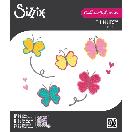 Sizzix - Catherine Pooler - Framelits Dies - Bright Butterflies 2 1 Sizzix - Catherine Pooler - Framelits Dies - Bright Butterflies 2