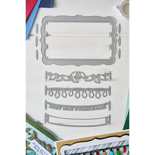 Sizzix - 49 and Market Collection - Thinlits Dies - Snap and Swap Merry Christmas