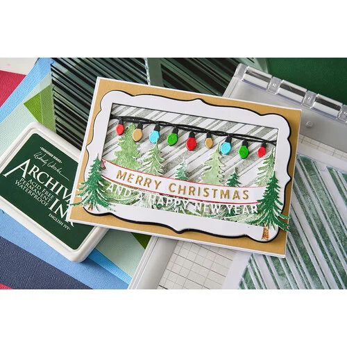 Sizzix - 49 and Market Collection - Thinlits Dies - Snap and Swap Merry Christmas