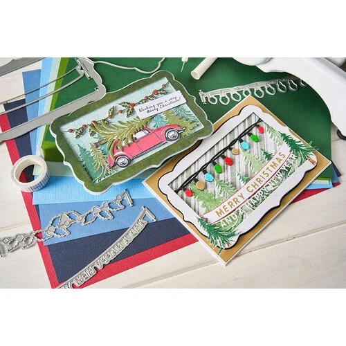 Sizzix - 49 and Market Collection - Thinlits Dies - Snap and Swap Merry Christmas