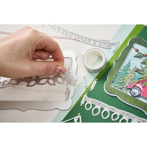 Sizzix - 49 and Market Collection - Thinlits Dies - Snap and Swap Merry Christmas