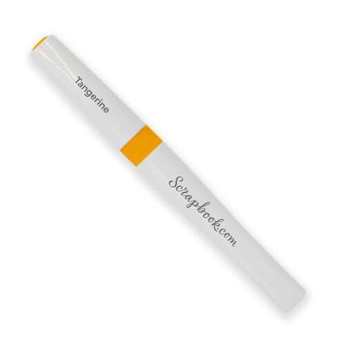 Scrapbook.com - Lustre Brush Marker - Tangerine 2 Scrapbook.com - Lustre Brush Marker - Tangerine