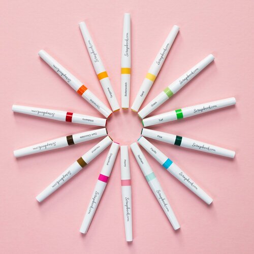 Scrapbook.com - Lustre Brush Marker - Tangerine 8 Scrapbook.com - Lustre Brush Marker - Tangerine