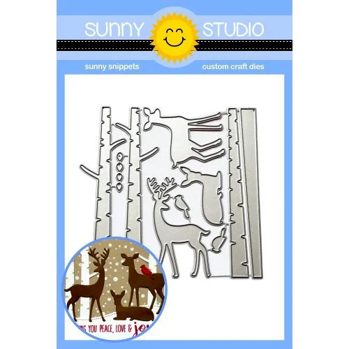 Sunny Studio Stamps - Christmas - Sunny Snippets - Craft Dies - Rustic Winter 1 Sunny Studio Stamps - Christmas - Sunny Snippets - Craft Dies - Rustic Winter