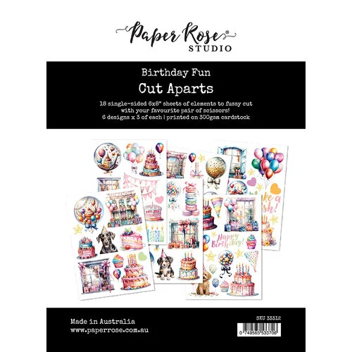 Paper Rose - Birthday Fun Collection - Cut Aparts