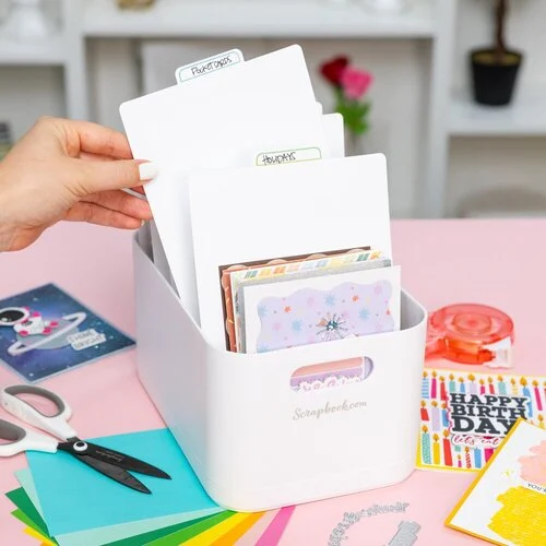 Scrapbook.com - Tabbed Dividers with Labels - White - 7 Piece Set 4 Scrapbook.com - Tabbed Dividers with Labels - White - 7 Piece Set