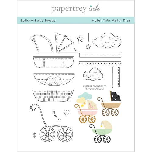 Papertrey Ink - Metal Dies - Build-A-Baby Buggy