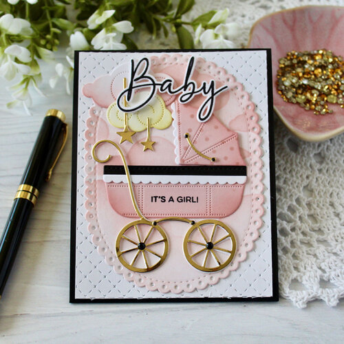 Papertrey Ink - Metal Dies - Build-A-Baby Buggy