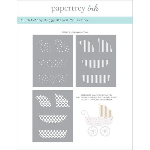 Papertrey Ink - Stencils - Build-A-Baby Buggy