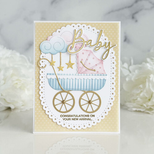 Papertrey Ink - Stencils - Build-A-Baby Buggy