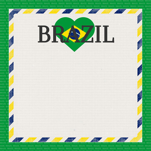 Scrapbook Customs - 6 x 6 Paper Pack - Brazil 2 Scrapbook Customs - 6 x 6 Paper Pack - Brazil
