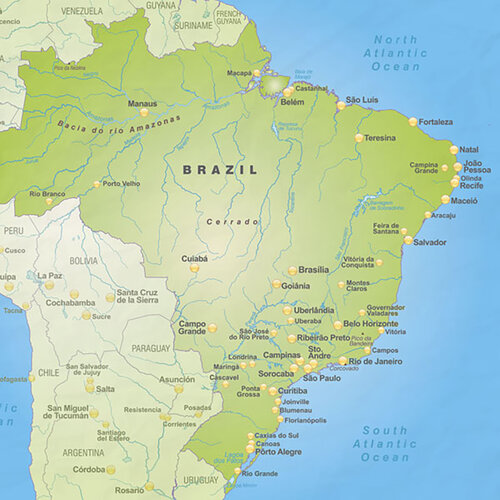 Scrapbook Customs - 6 x 6 Paper Pack - Brazil 3 Scrapbook Customs - 6 x 6 Paper Pack - Brazil
