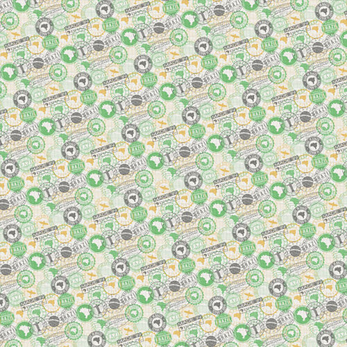 Scrapbook Customs - 6 x 6 Paper Pack - Brazil 9 Scrapbook Customs - 6 x 6 Paper Pack - Brazil