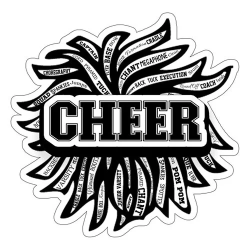 Scrapbook Customs - Laser Cuts - Cheerleading Collage 1 Scrapbook Customs - Laser Cuts - Cheerleading Collage