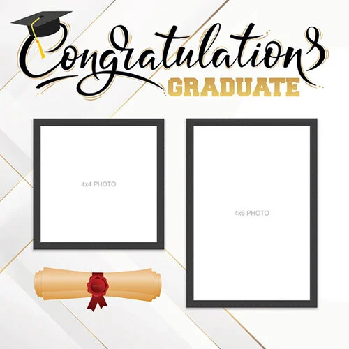 Scrapbook Customs - 12 x 12 Paper Pack - Congratulations Graduate