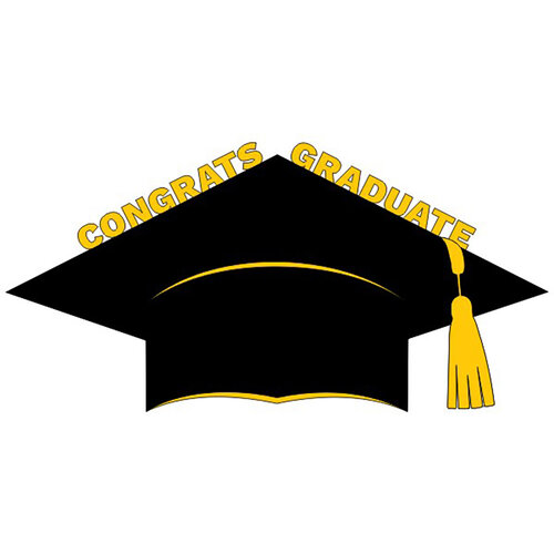 Scrapbook Customs - Laser Cuts - Congrats Graduate Cap