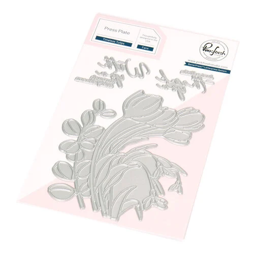 Pinkfresh Studio - Sunshine & Smiles Collection - Press Plates - Timeless Tulips