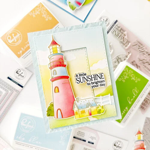 Pinkfresh Studio - Sunshine & Smiles Collection - Stencils - Guiding Light