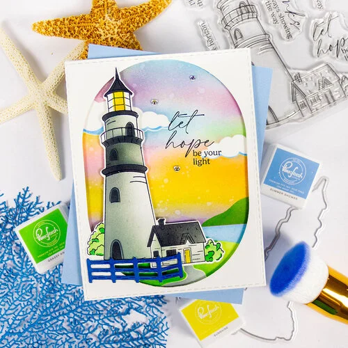 Pinkfresh Studio - Sunshine & Smiles Collection - Stencils - Guiding Light