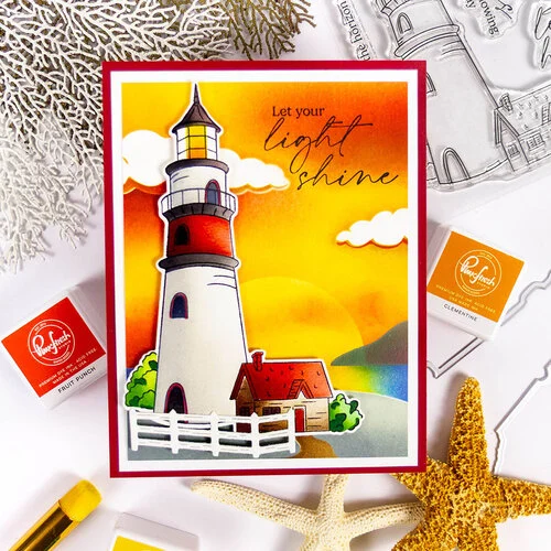 Pinkfresh Studio - Sunshine & Smiles Collection - Stencils - Guiding Light