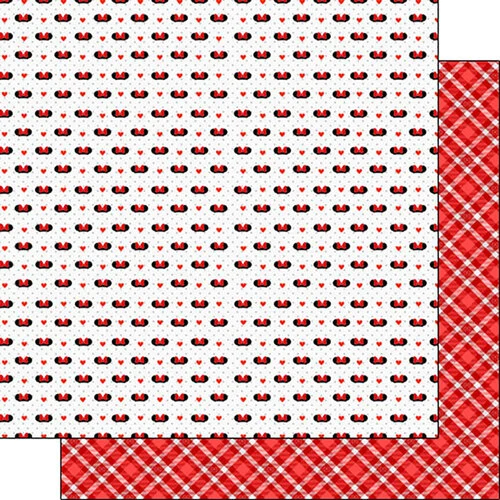 Scrapbook Customs - 12 x 12 Double Sided Paper - Mini Plaid 1 Scrapbook Customs - 12 x 12 Double Sided Paper - Mini Plaid