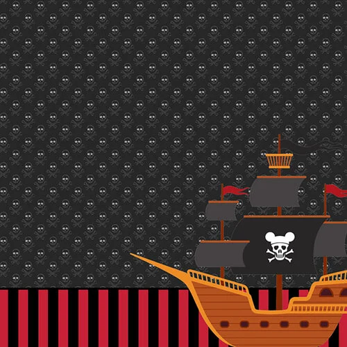 Scrapbook Customs - 12 x 12 Double Sided Paper - Pirates Life For Me 3 Scrapbook Customs - 12 x 12 Double Sided Paper - Pirates Life For Me
