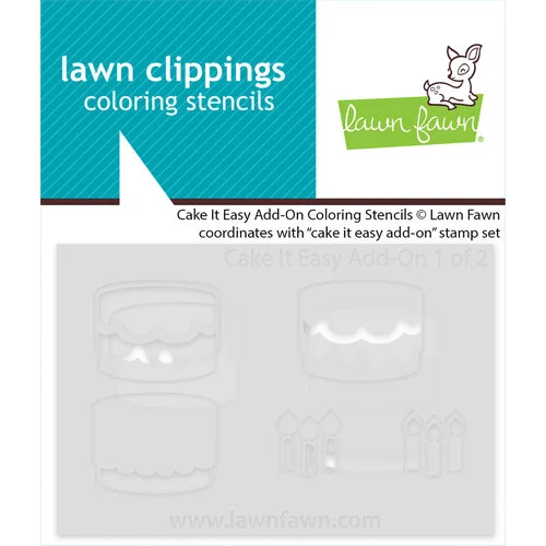 Lawn Fawn - Stencils - Cake It Easy Add-On Coloring 1 Lawn Fawn - Stencils - Cake It Easy Add-On Coloring