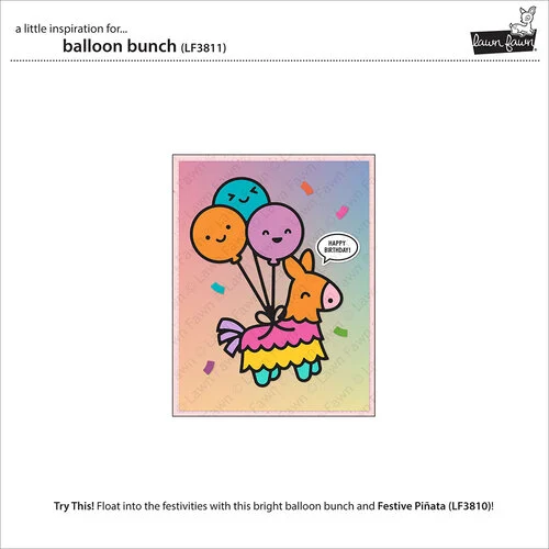 Lawn Fawn - Lawn Cuts - Dies - Balloon Bunch