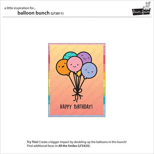 Lawn Fawn - Lawn Cuts - Dies - Balloon Bunch