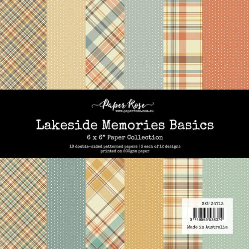 Paper Rose - Lakeside Memories Collection - 6 x 6 Paper Pack - Basics
