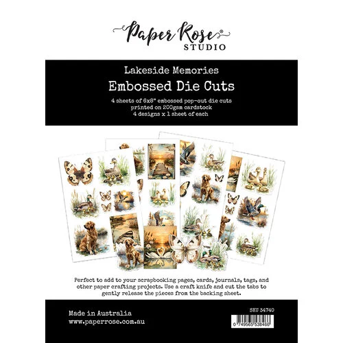 Paper Rose - Lakeside Memories Collection - Embossed Die Cuts