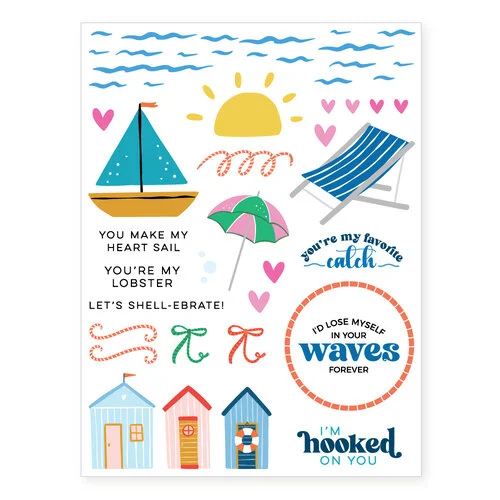 Scrapbook.com - Coastal Charm - Rub-On Transfers - 6x8 - 2 Sheets 3 Scrapbook.com - Coastal Charm - Rub-On Transfers - 6x8 - 2 Sheets