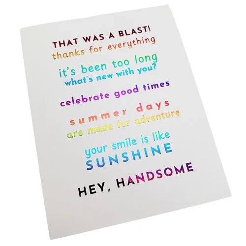 Therm O Web - iCraft - Deco Foil - Toner Card Sentiments - Summertime 5 Therm O Web - iCraft - Deco Foil - Toner Card Sentiments - Summertime